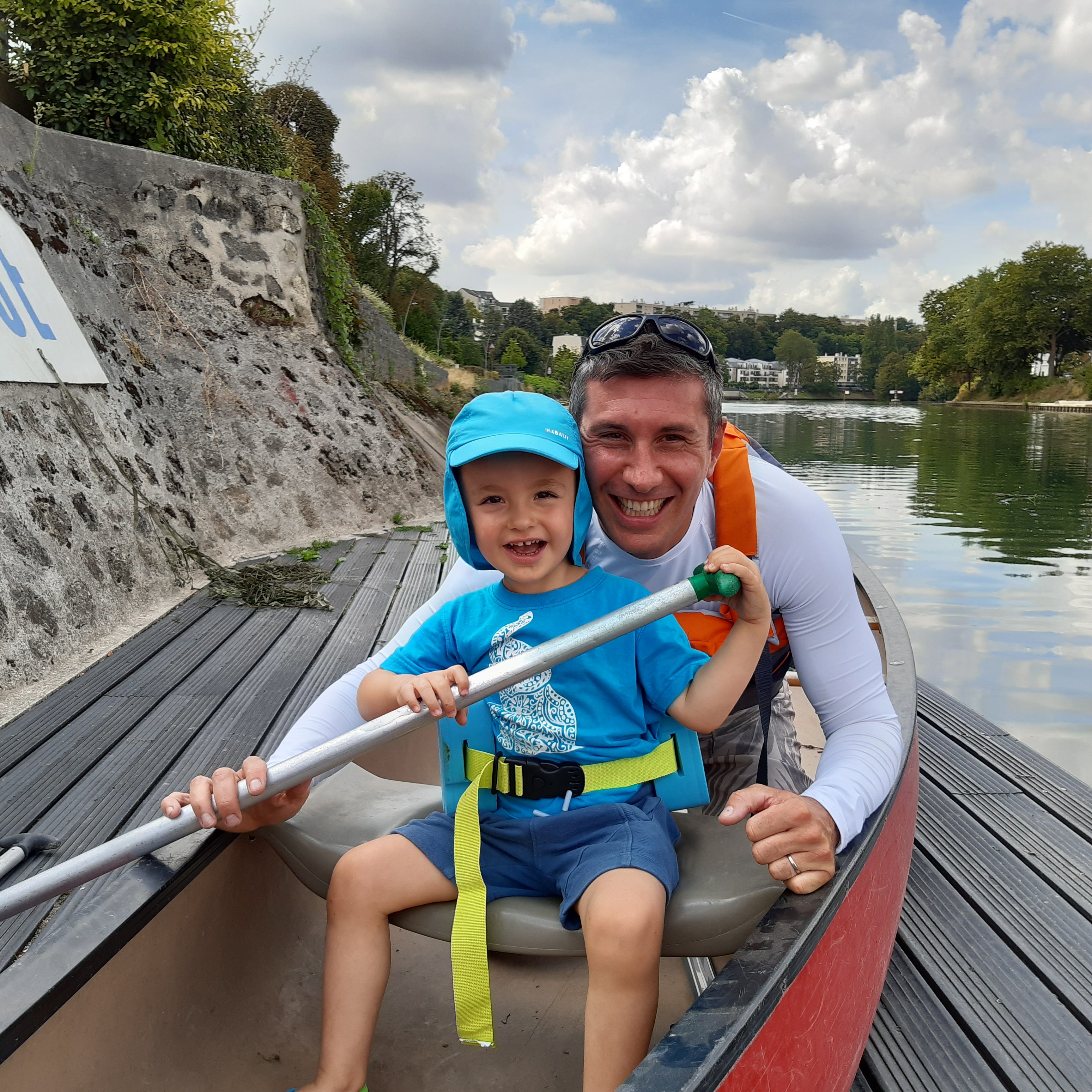 Ludovic Mizitrano a créé une association Team Hugo (du nom de son fils de 3 ans), pour aider les enfants malades. LP/Frédéric Van de Ponseele