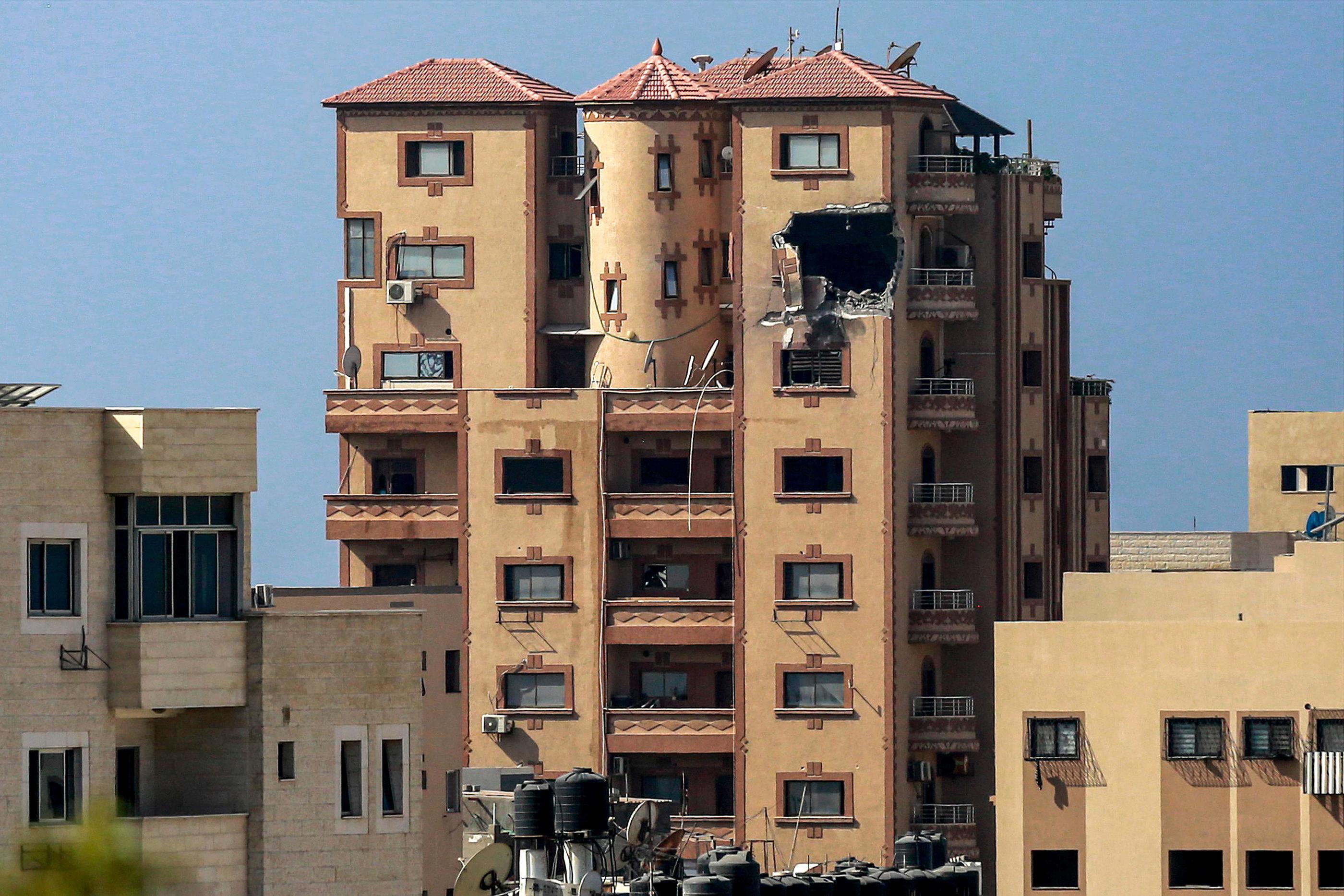 Les bureaux de l'AFP à Gaza avaient été touchés le 2 novembre 2023 par des tirs israéliens, selon une enquête de plusieurs médias internationaux. AFP / Bashar Taleb