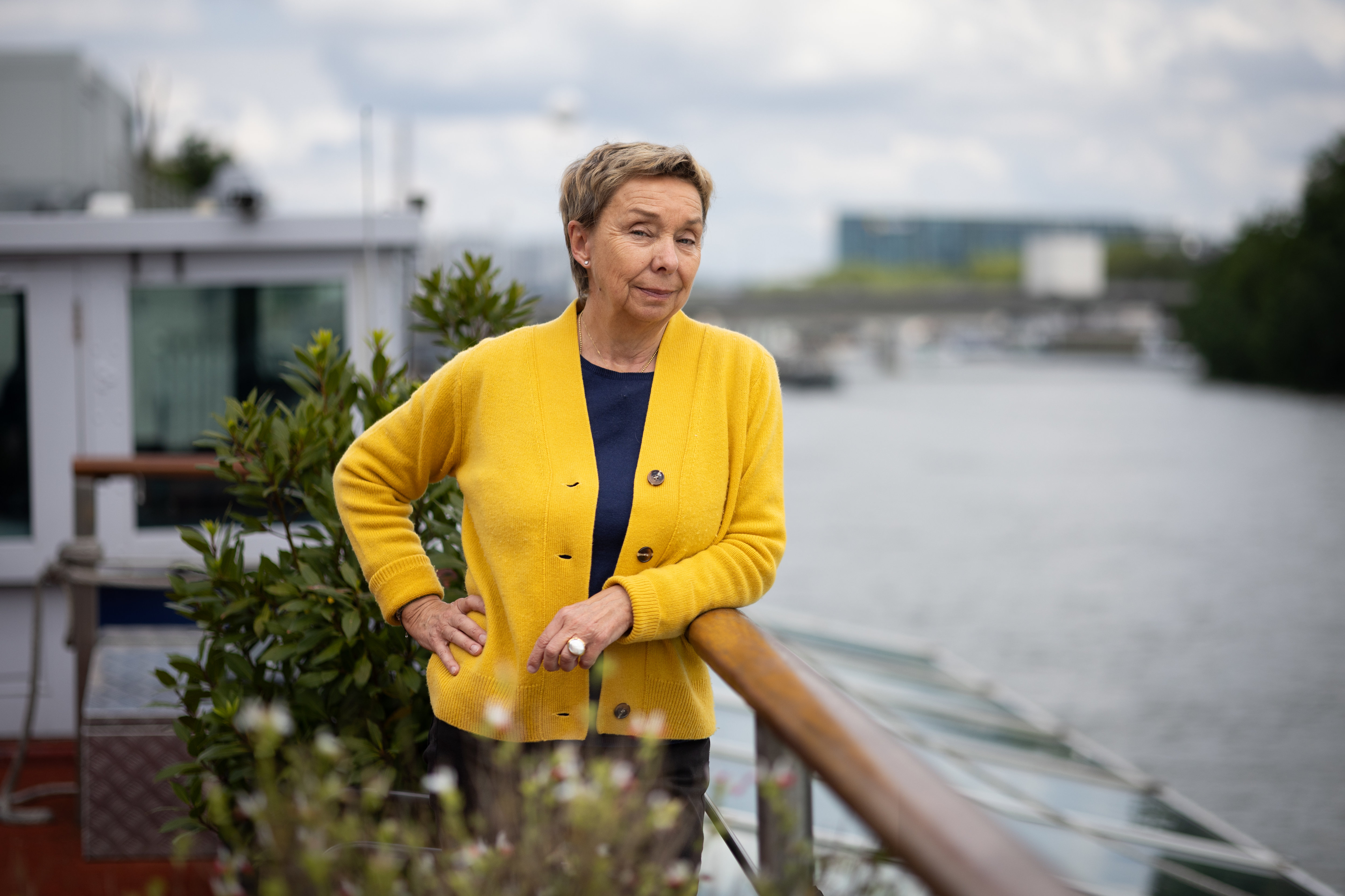 «Tout le monde est heureux de participer, il y a une espèce de fierté», s’enthousiasme Marie-Pierre Landowski, qui dirige le groupe Esprit Seine dont quatre bateaux animeront le cortège olympique. LP/Arnaud Journois