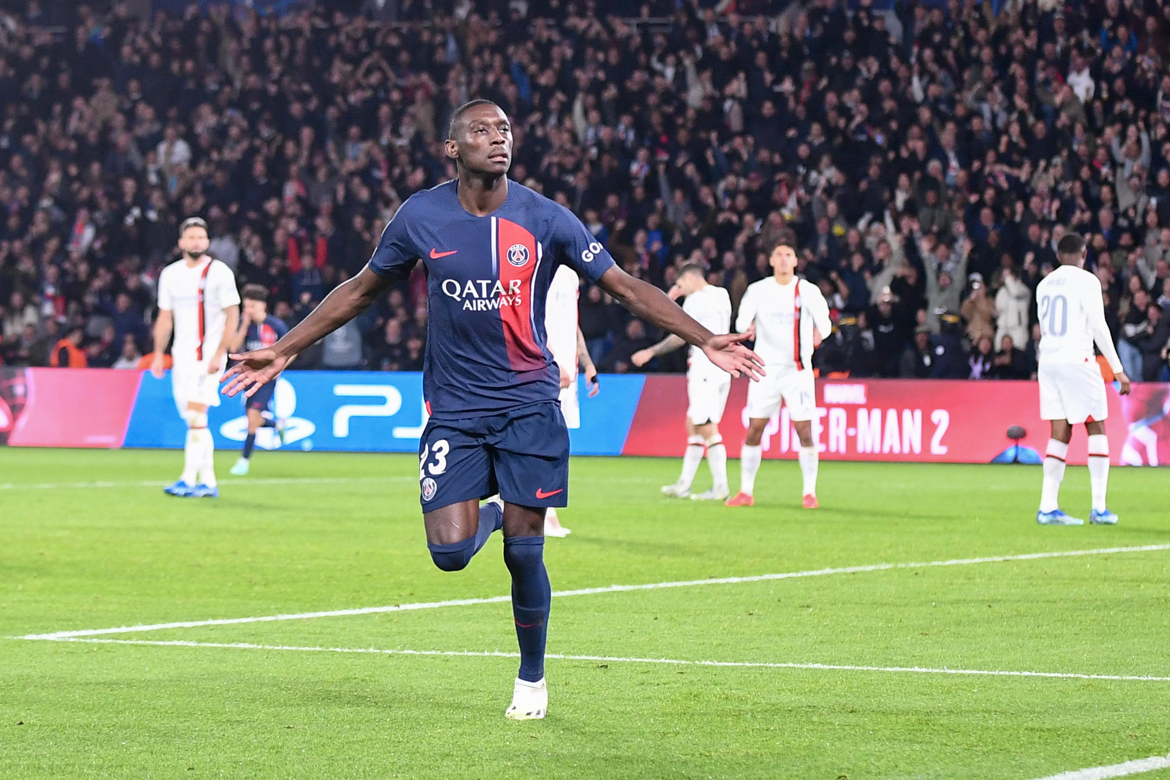 Randal Kolo Muani a encore beaucoup à prouver sous le maillot parisien mais cela ne gâche pas son plaisir d'avoir signé au PSG. (Photo by Philippe Lecoeur/FEP/Icon Sport)