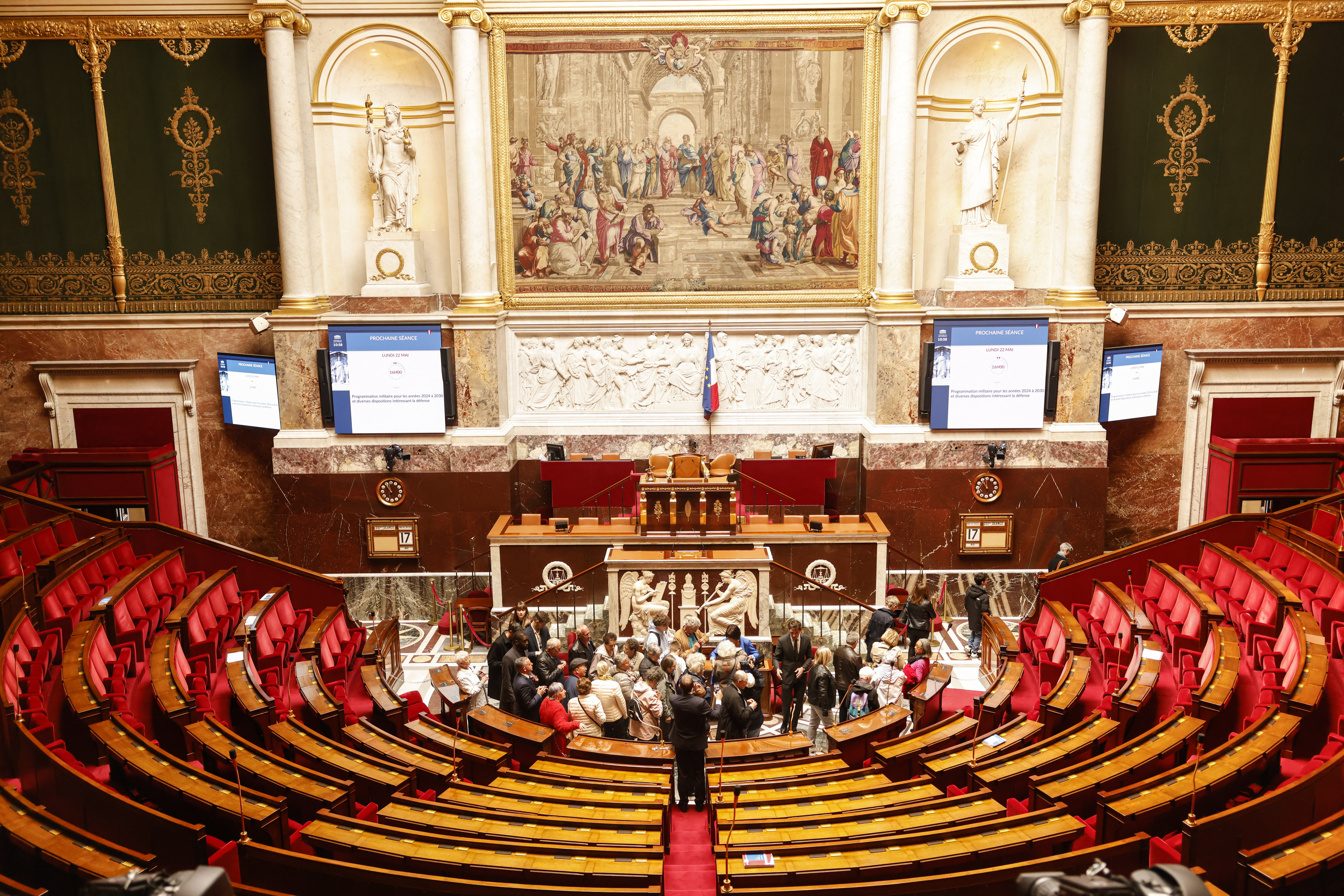 Paris, mai 2023. En Seine-et-Marne, ce sont 73 candidats qui brigueront un siège à l'Assemblée nationale lors des élections législatives des 30 juin et 7 juillet prochains.
hémicycle. LP/Olivier Corsan