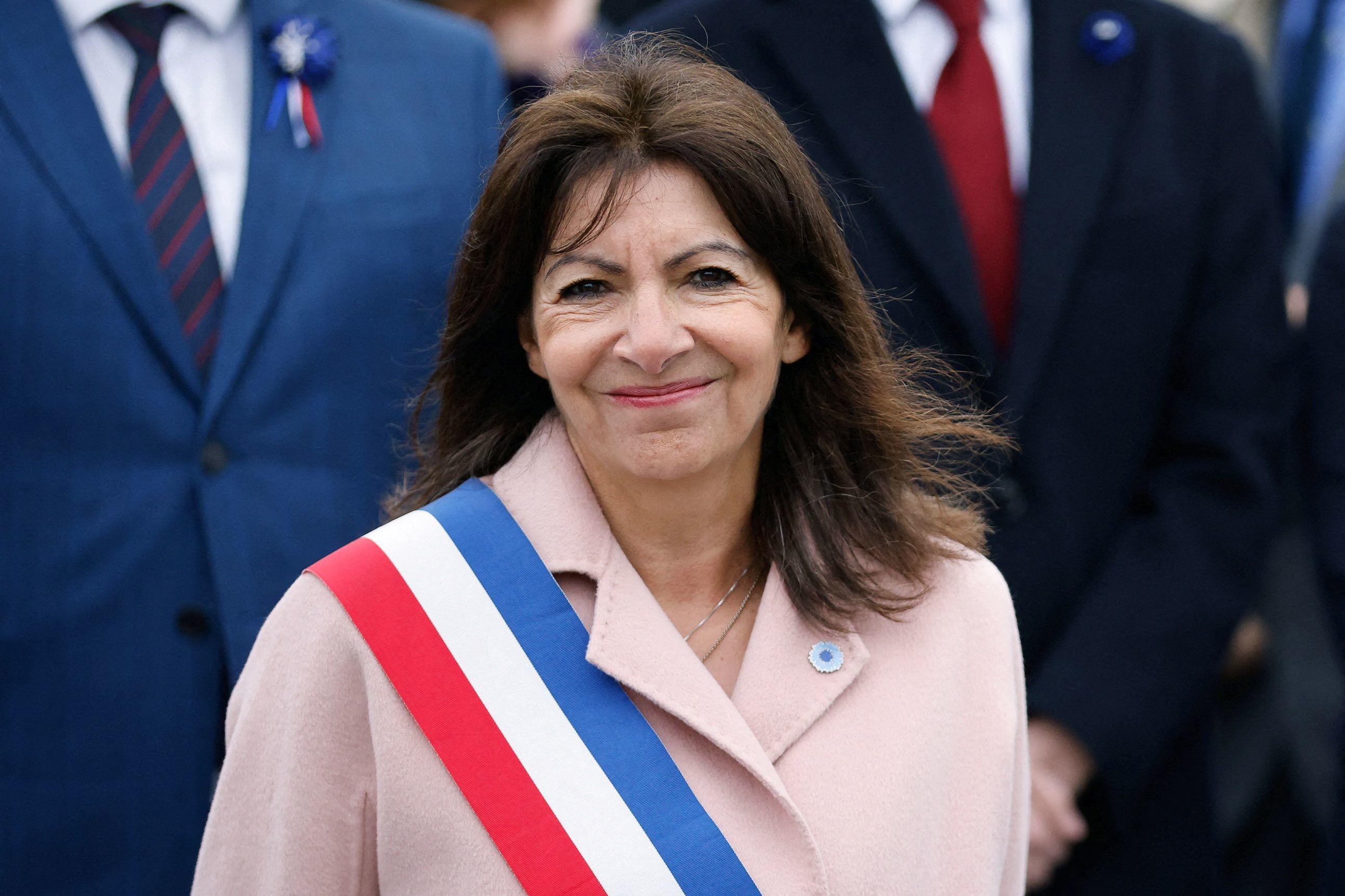 Lors d'une conférence de presse organisée ce mercredi à l'Hôtel de Ville sur les JO, Anne Hidalgo a livré un discours très politique contre l'extrême droite. AFP/Johanna Geron