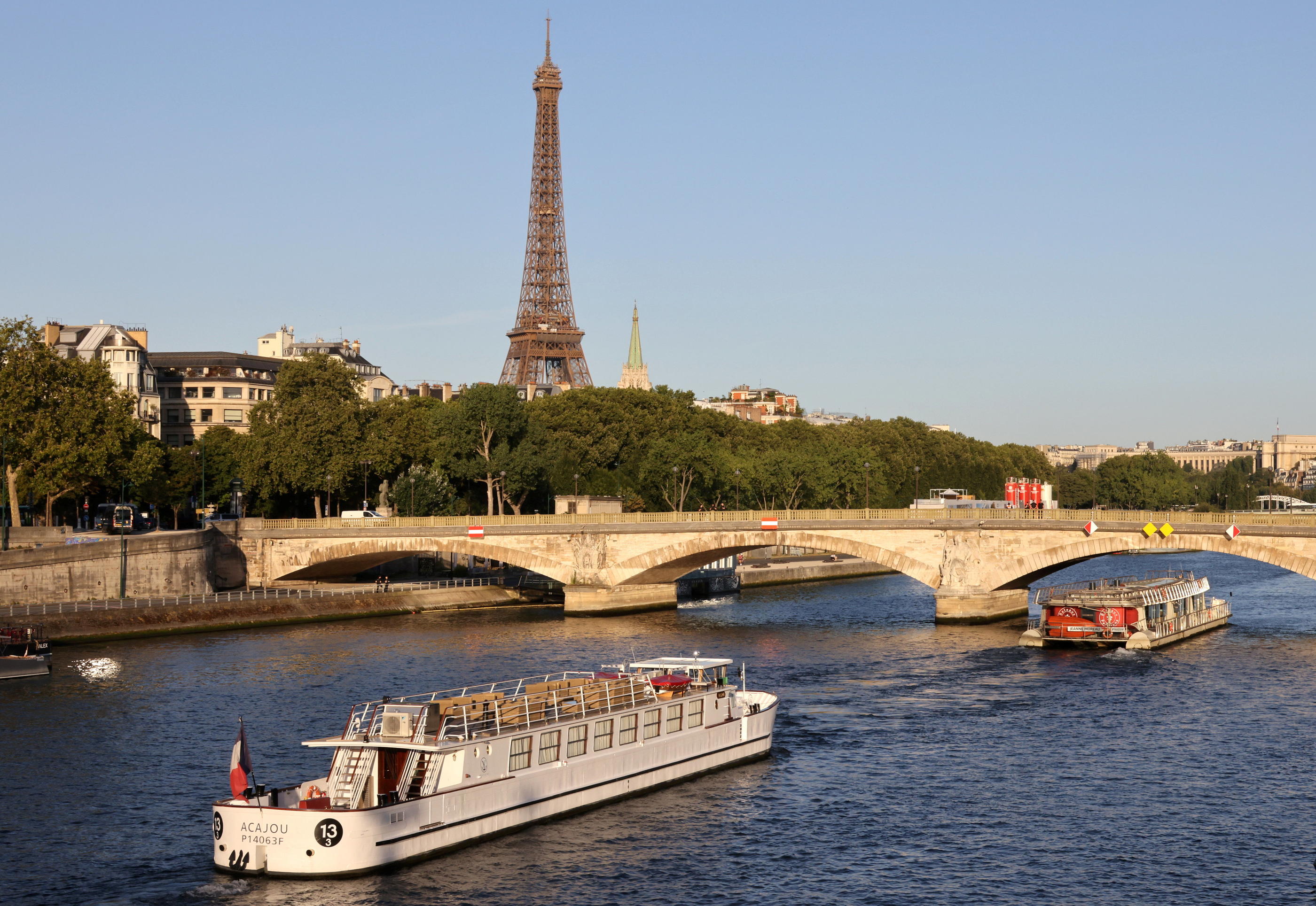 Une première répétition de la cérémonie d'ouverture, avec un convoi de bateaux sur la Seine, avait eu lieu en juillet 2023. LP/Delphine Goldsztejn