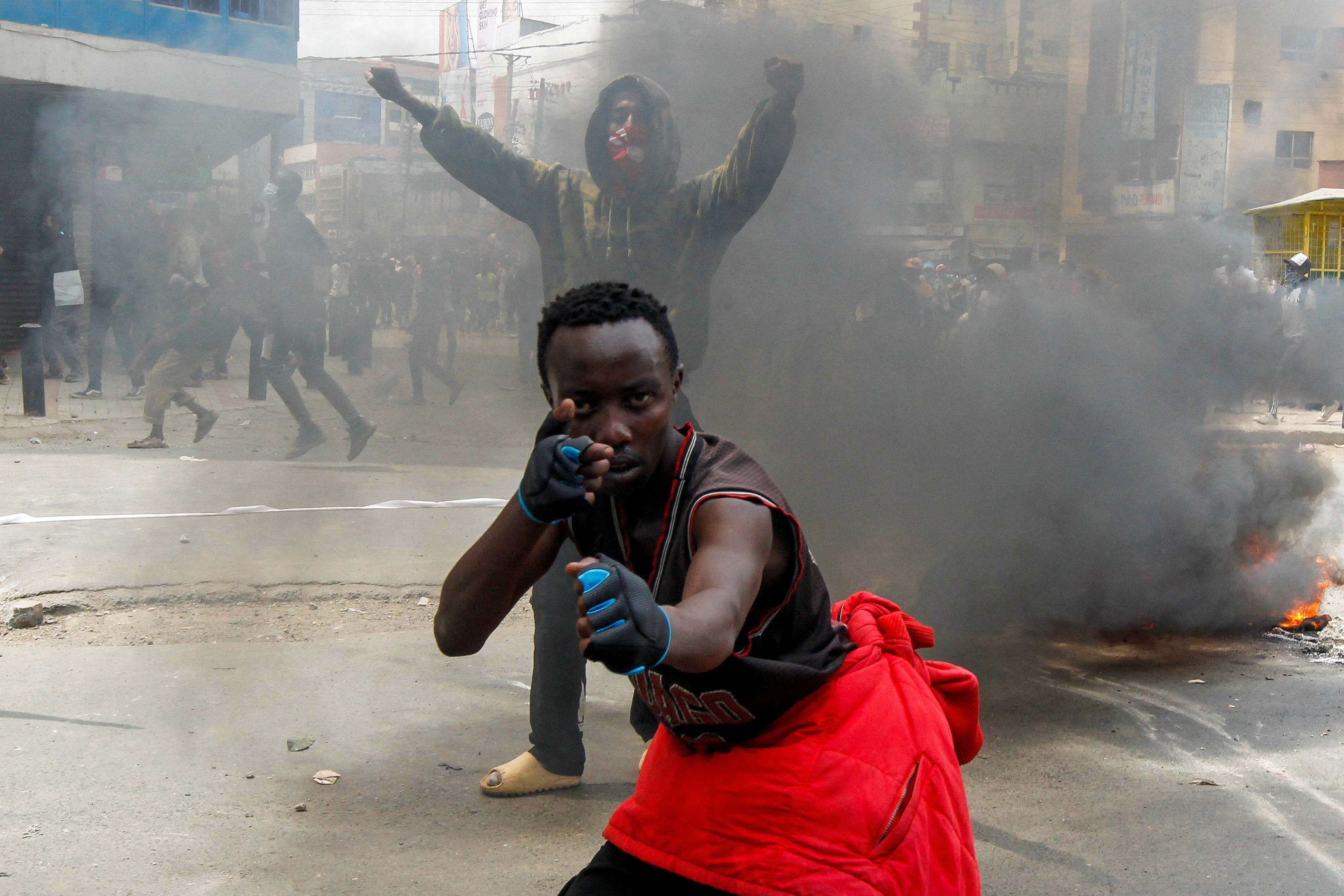 Anti-government protests against the imposition of tax hikes by the government in Nairobi