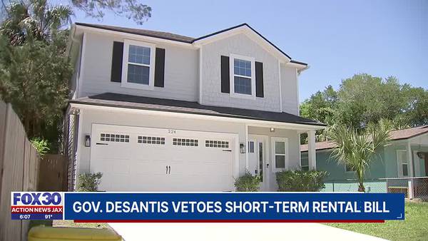 Gov. DeSantis vetoes short-term rental bill