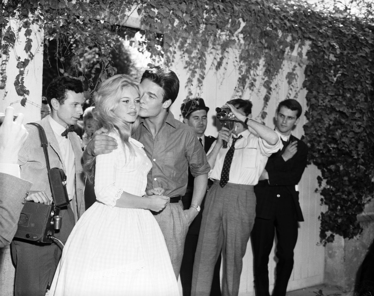 Brigitte Bardot e il suo abito da sposa a quadretti Vichy