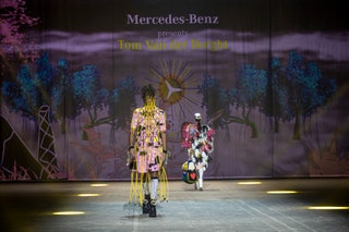 Behind the scenes MercedesBenz presents Tom Van der Borght at MBFW