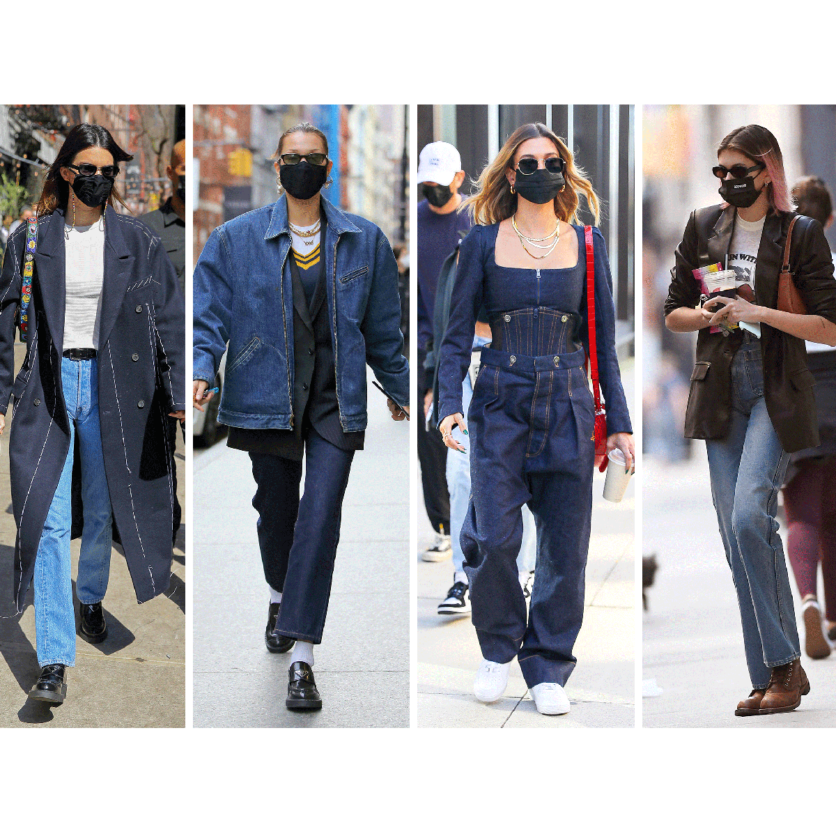 5 modi per abbinare i jeans come Bella, Gigi, Hailey, Kaia e Kendall