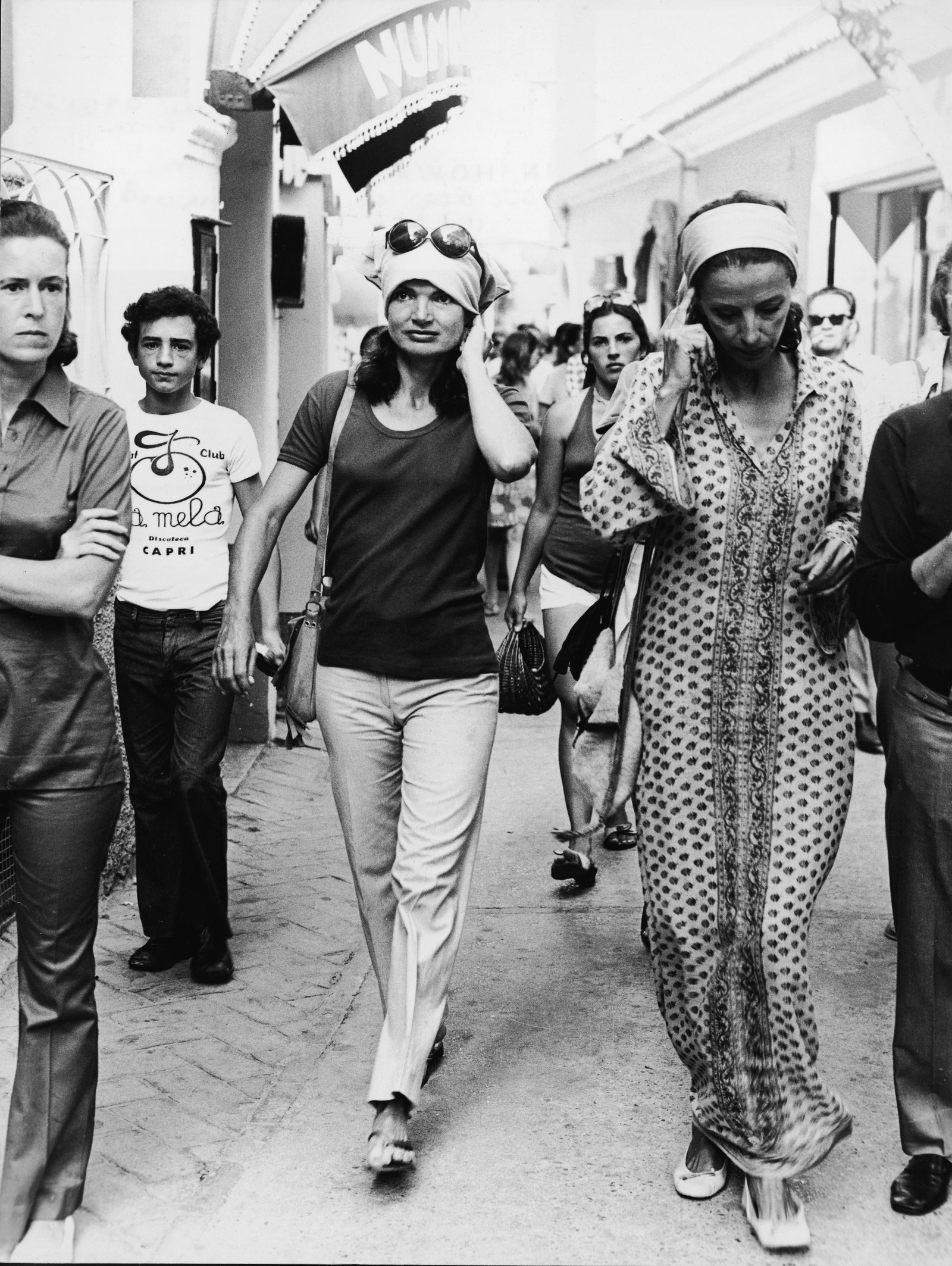 Jackie Kennedy Onassis  capri sandali positano