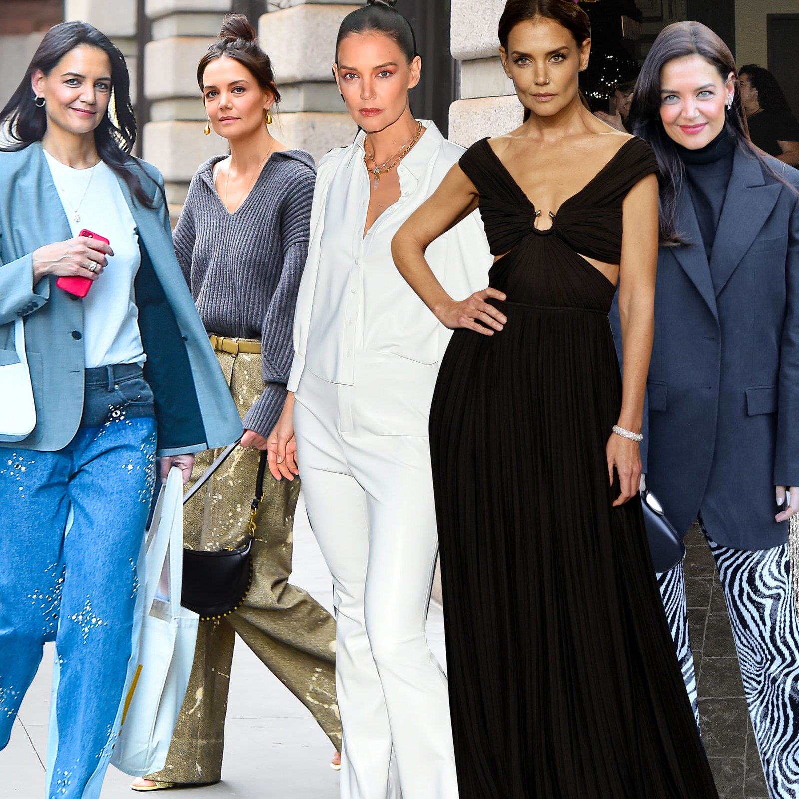 Da ragazza della porta accanto a trend-setter. Lo stile Katie Holmes in 23 look