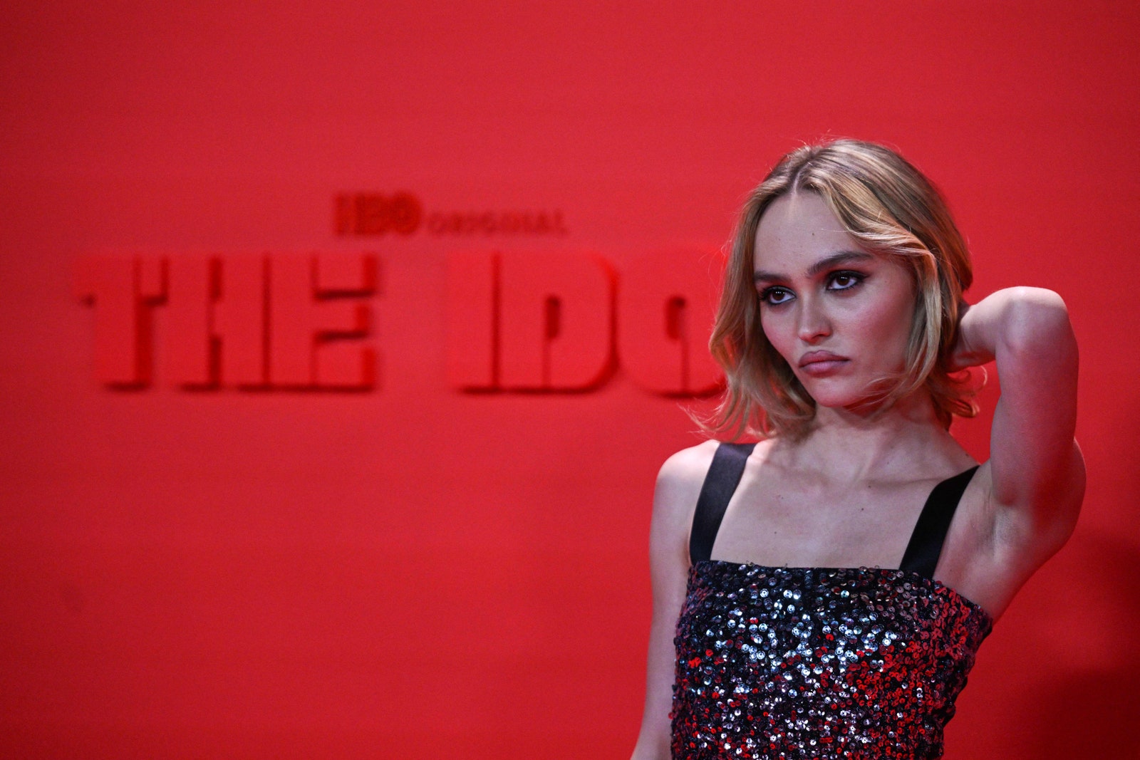 FrenchUS actress LilyRose Depp pose during a photocall for the tv series The Idol on the sidelines of the 76th edition...