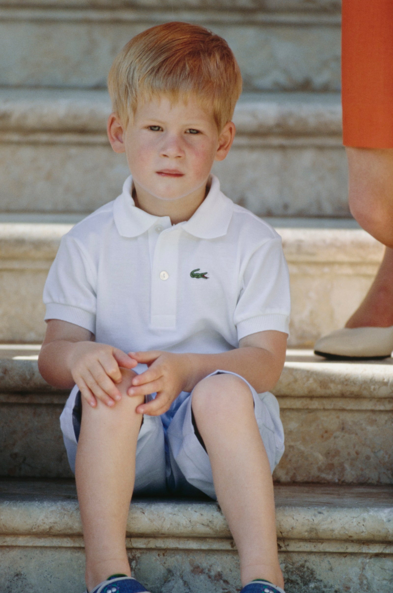 Il Principe Harry in Lacoste nel 1988