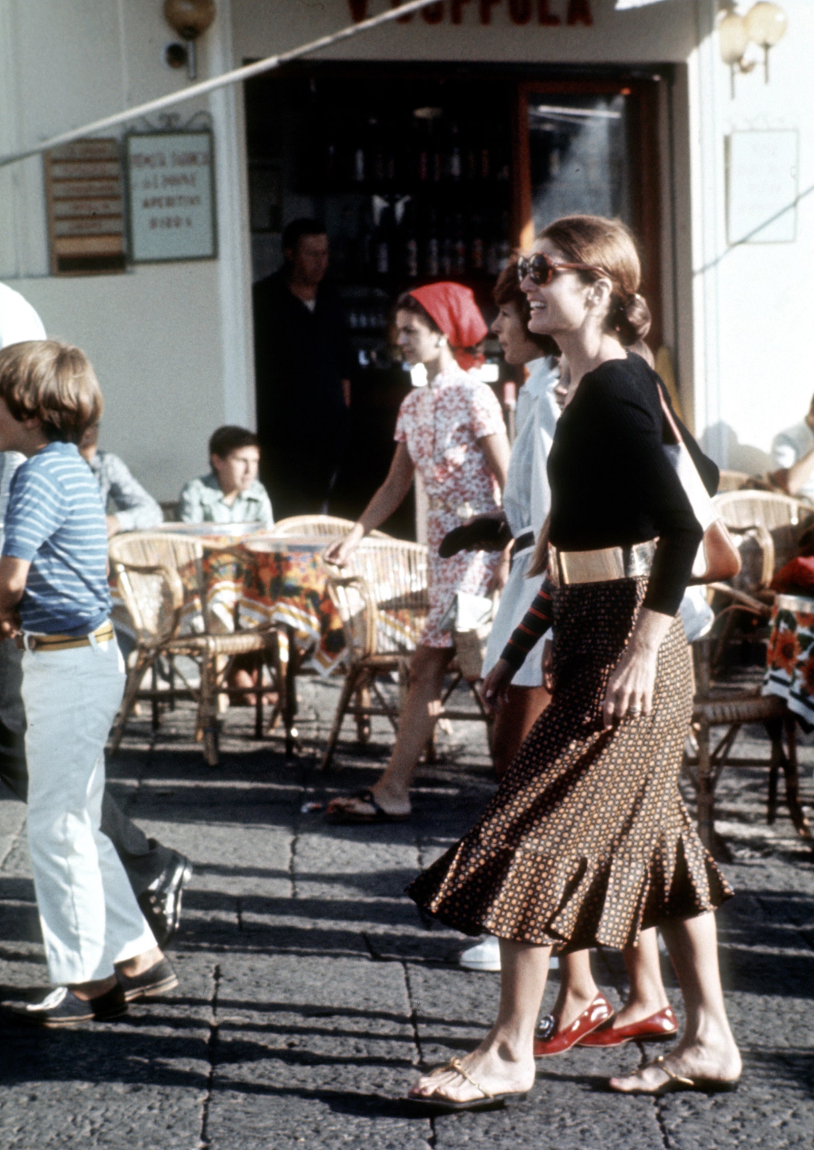 Jacqueline Kennedy Onassis a Capri nel 1970