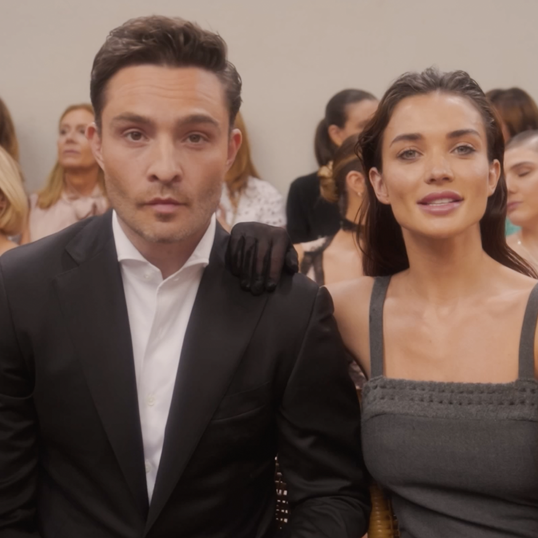 In occasione della Milano Fashion Week, Amy Jackson ed Ed Westwick si preparano con Vogue Italia per la sfilata di Alberta Ferretti