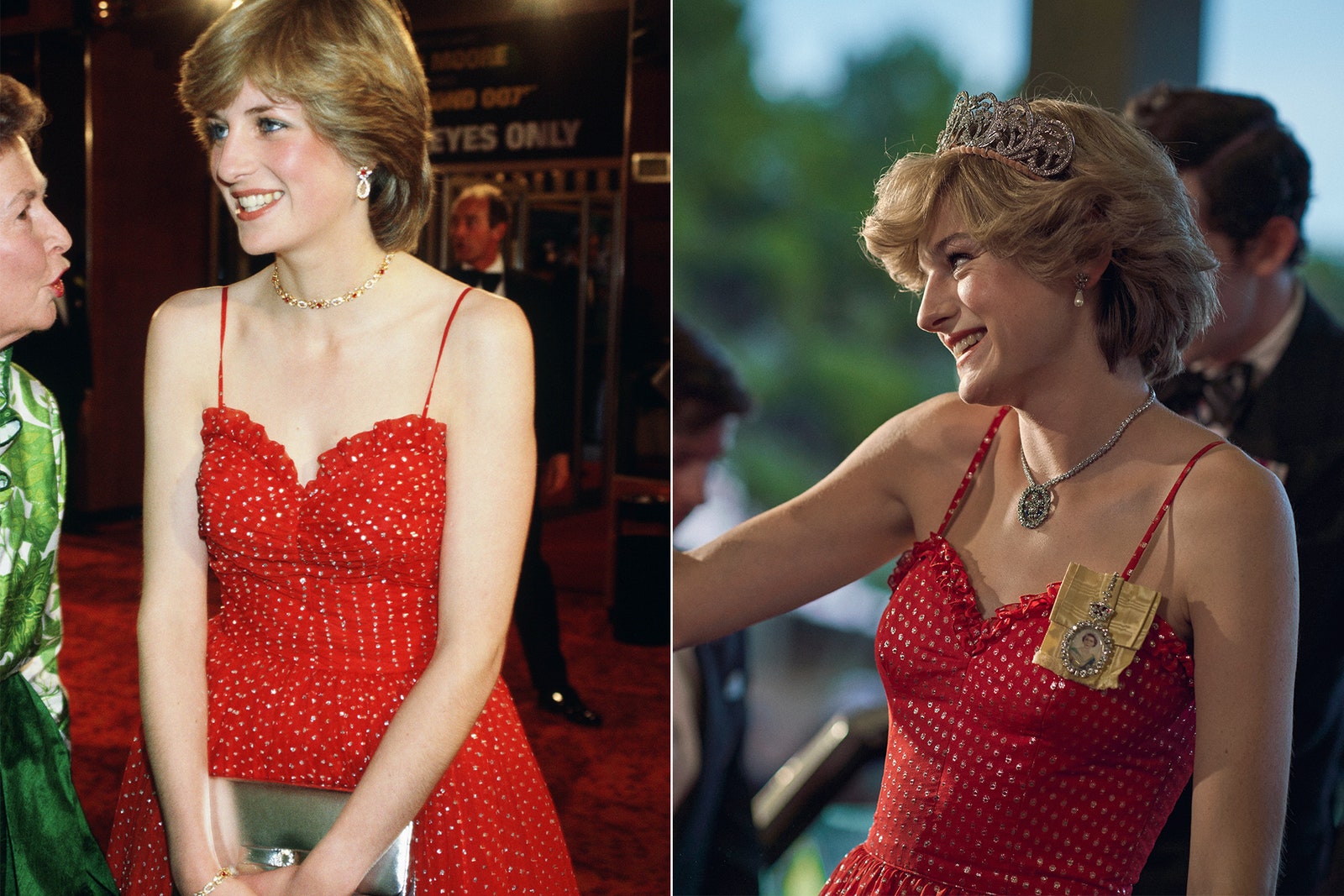 Image may contain Diana Princess of Wales Human Person Fashion Clothing Evening Dress Gown Apparel and Robe