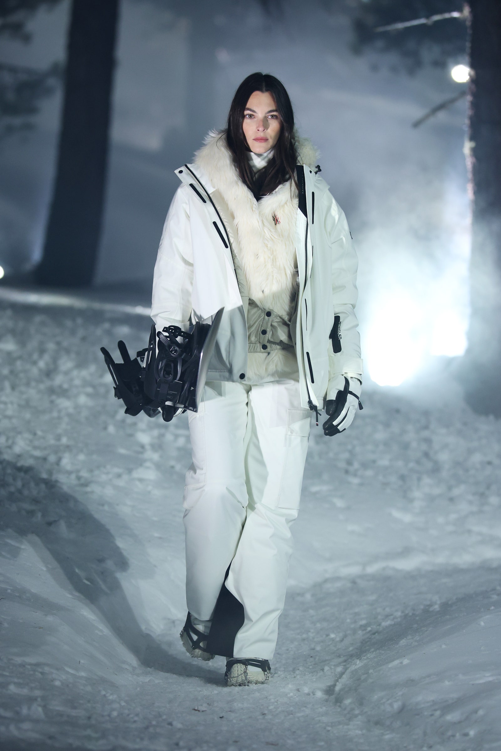 Vittoria Ceretti a St. Moritz per Moncler Grenoble autunno inverno 2024 2025