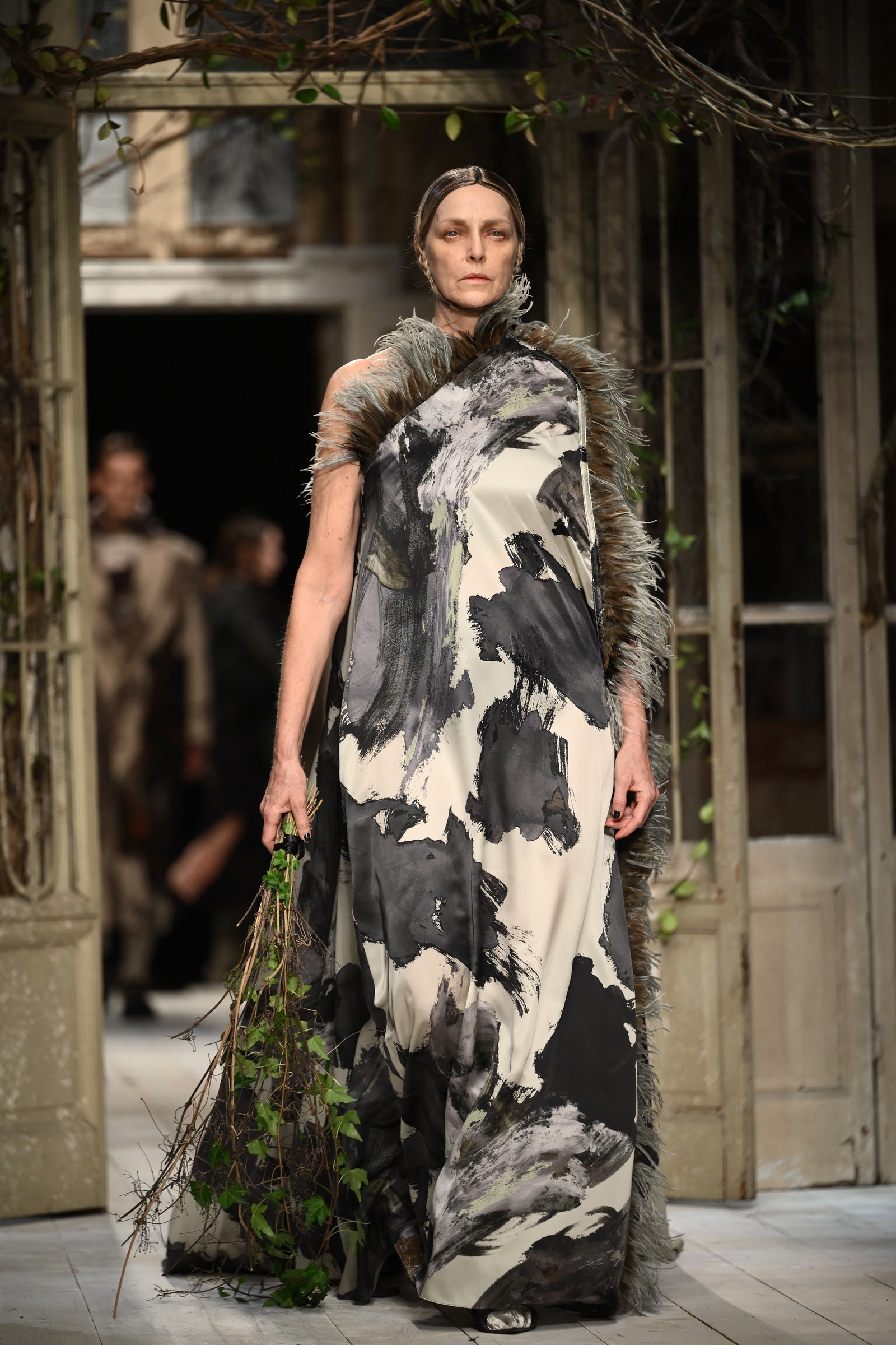 A model walks the runway at the Antonio Marras collection show during the Milan Fashion Week Womenswear AutumnWinter...