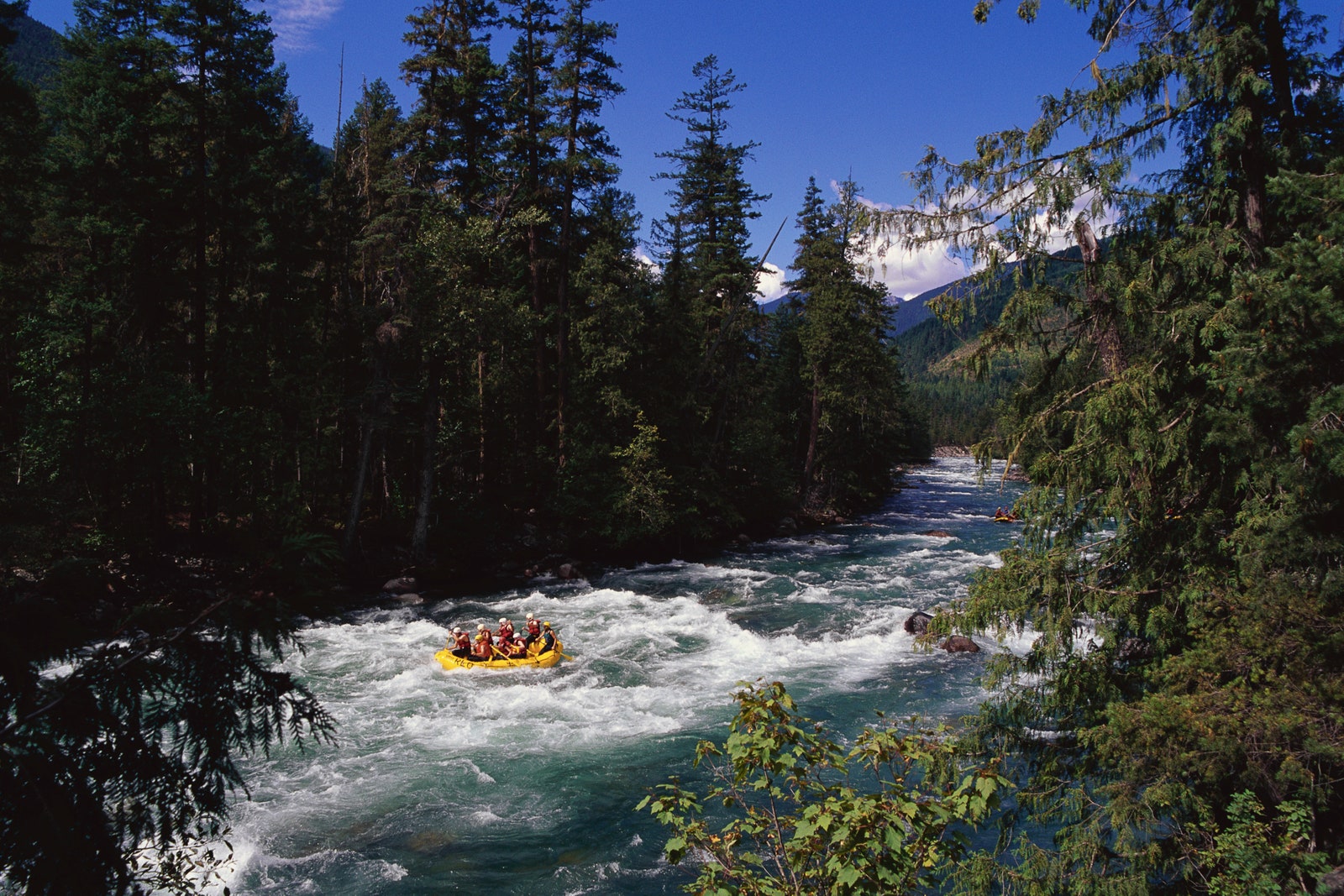 Rafting sul fiume Nahatlatch Canada