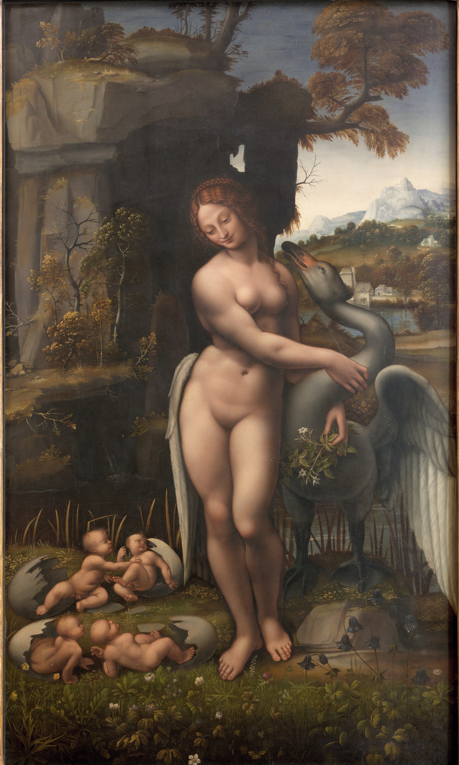 Francesco Melzi “Leda e il cigno” 1514 ca Gallerie degli Uffizi. credito Gabinetto  fotografico delle Gallerie degli...