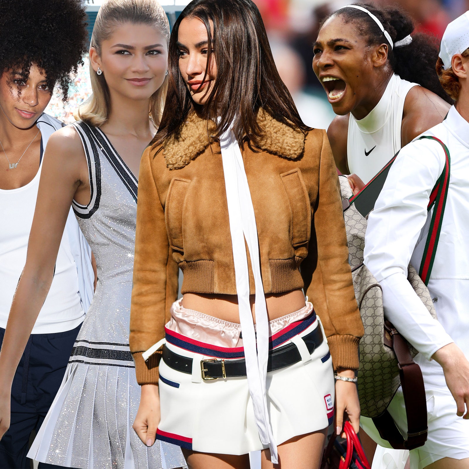 Tenniscore, la tendenza 2024 Sporty Luxury: dalle scarpe con tacco pallina di Zendaya al borsone di Sinner