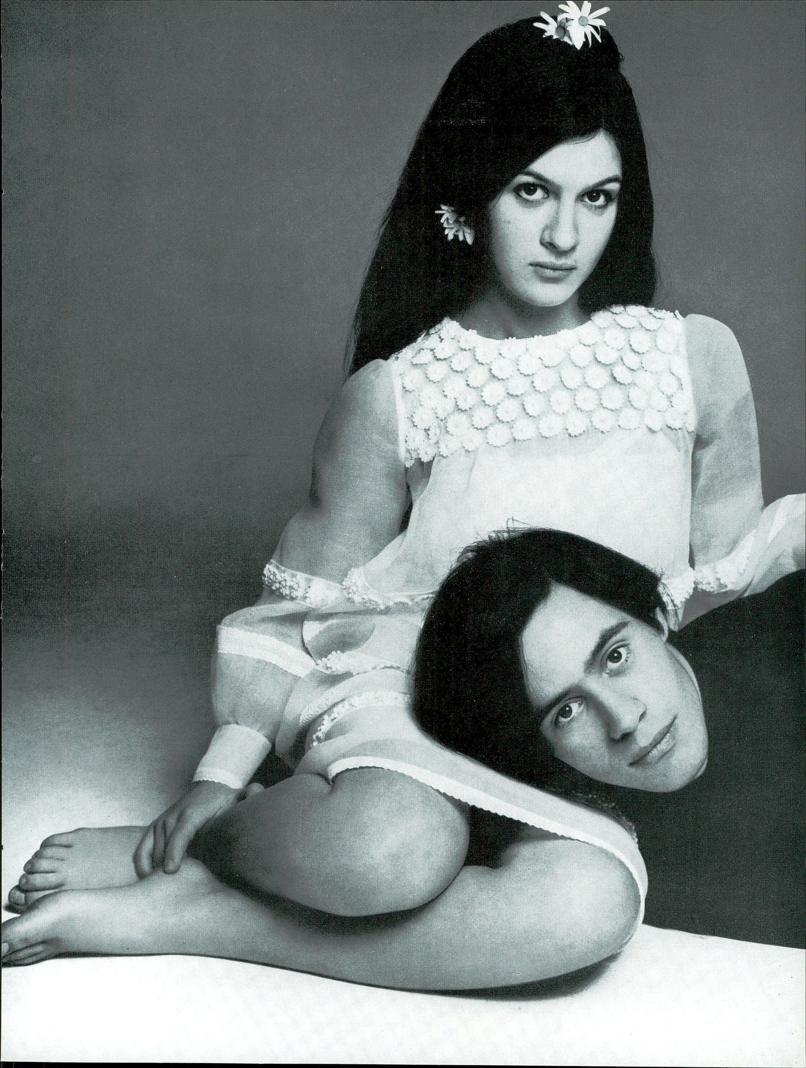 Paloma Picasso con il fratello Claude fotografati da Avedon nel 1966 per Vogue Italia