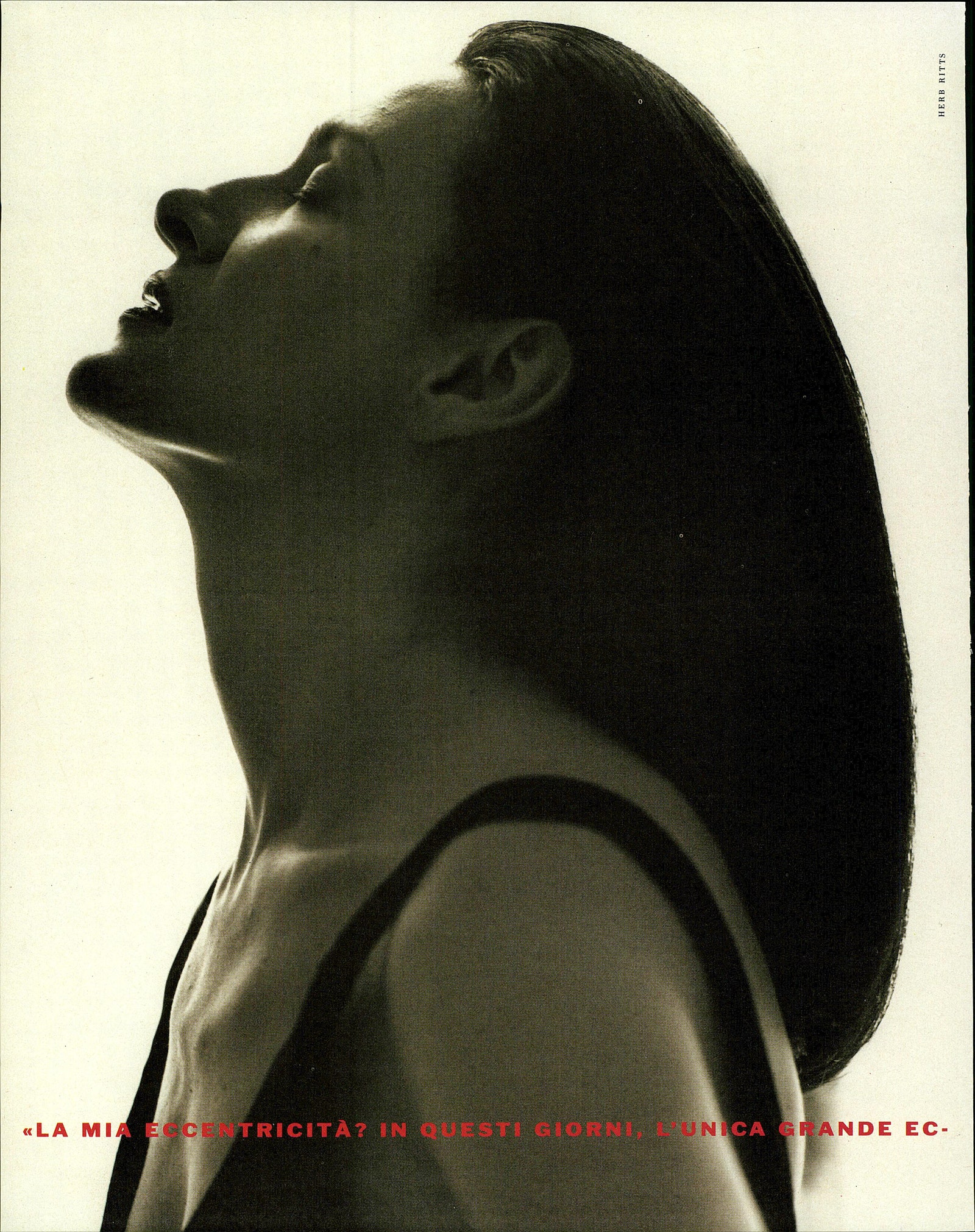 Herb Ritts dicembre 1989 Vogue Italia