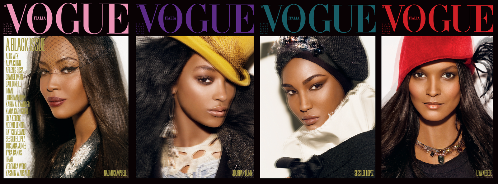 La cover di Vogue Italia di Luglio 2008  Foto Steven Meisel