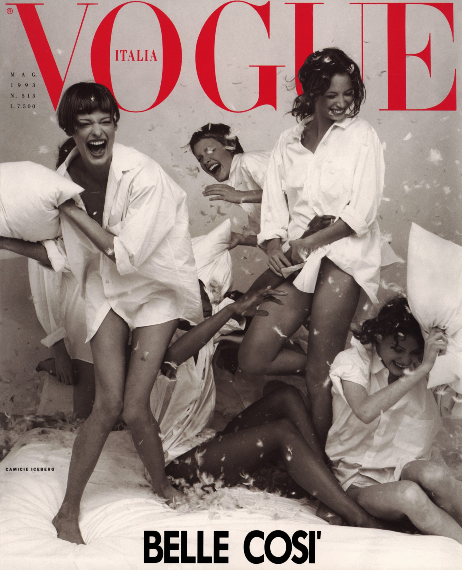 La cover di Vogue di Maggio 1993  Foto di Steven Meisel