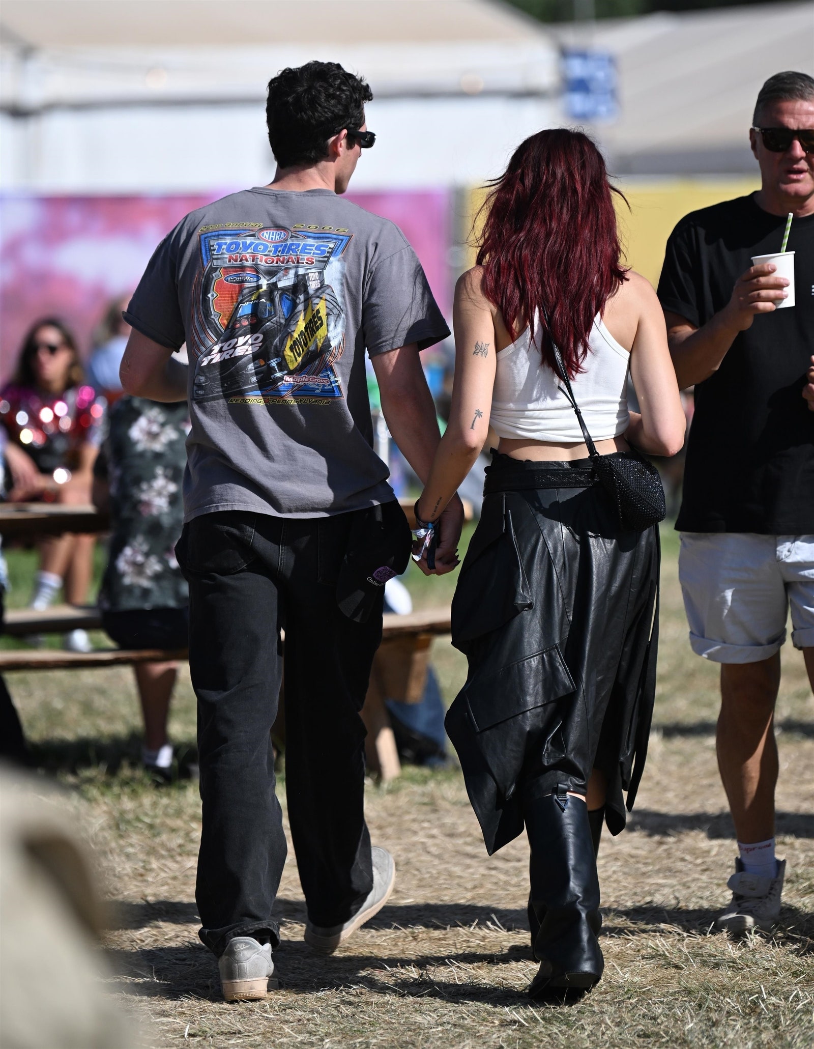 BGUK2963539  Glastonbury UNITED KINGDOM    Dua Lipa and boyfriend Callum Turner seen at Glastonbury Music...