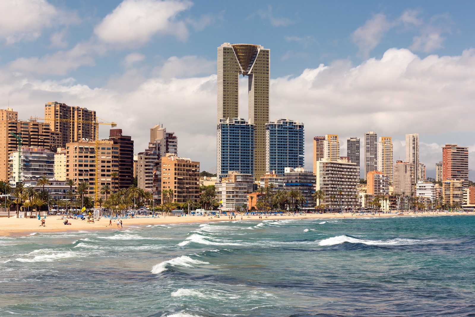 Vista su Benidorm e i suoi grattacieli