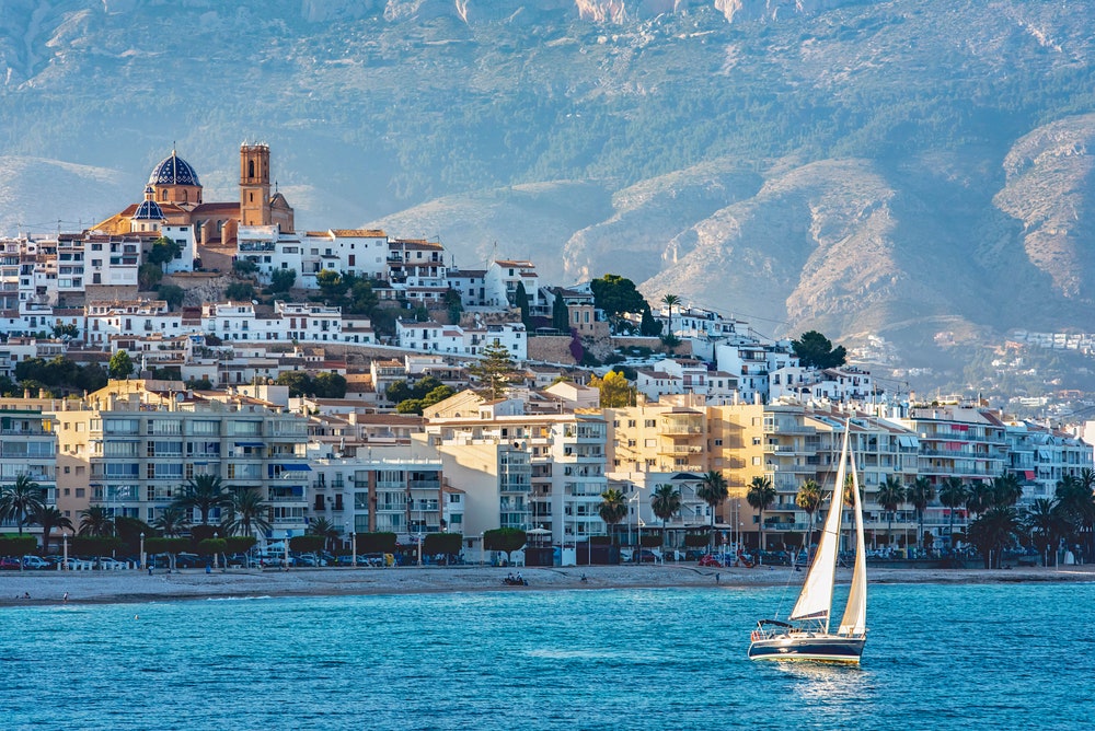 Vista su Altea dal mare