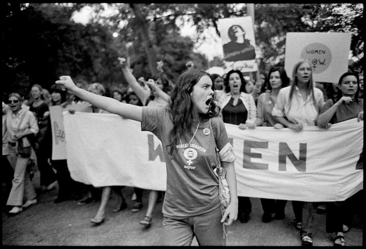 Mary Ellen Mark. Feminist demonstration New York City 1970. Courtesy of The Mary Ellen Mark Foundation and Howard...