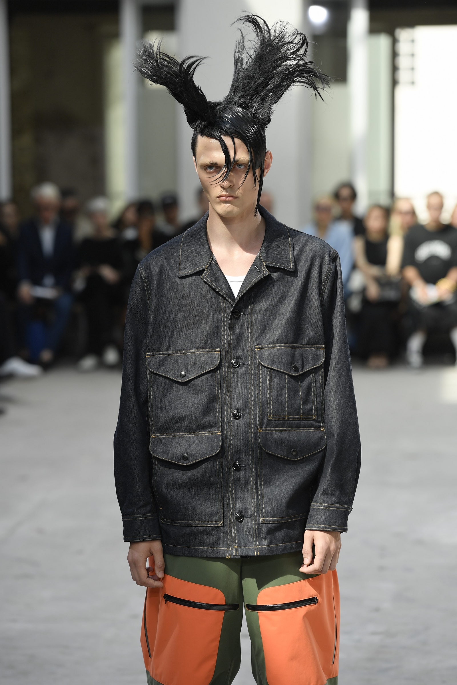 Un look della collezione Junya Watanabe primavera estate 2024