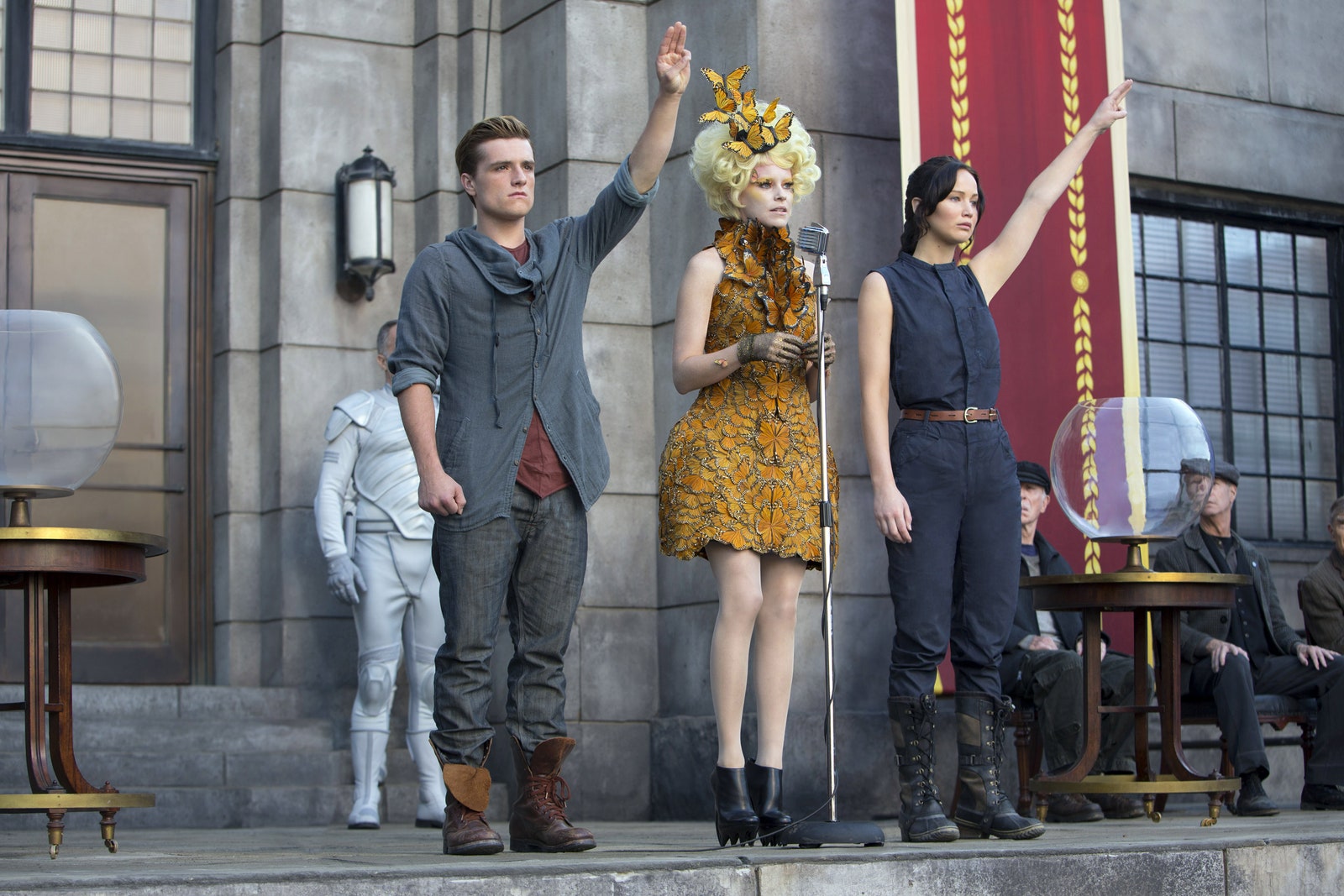 Effie Trinket in una scena degli Hunger Games