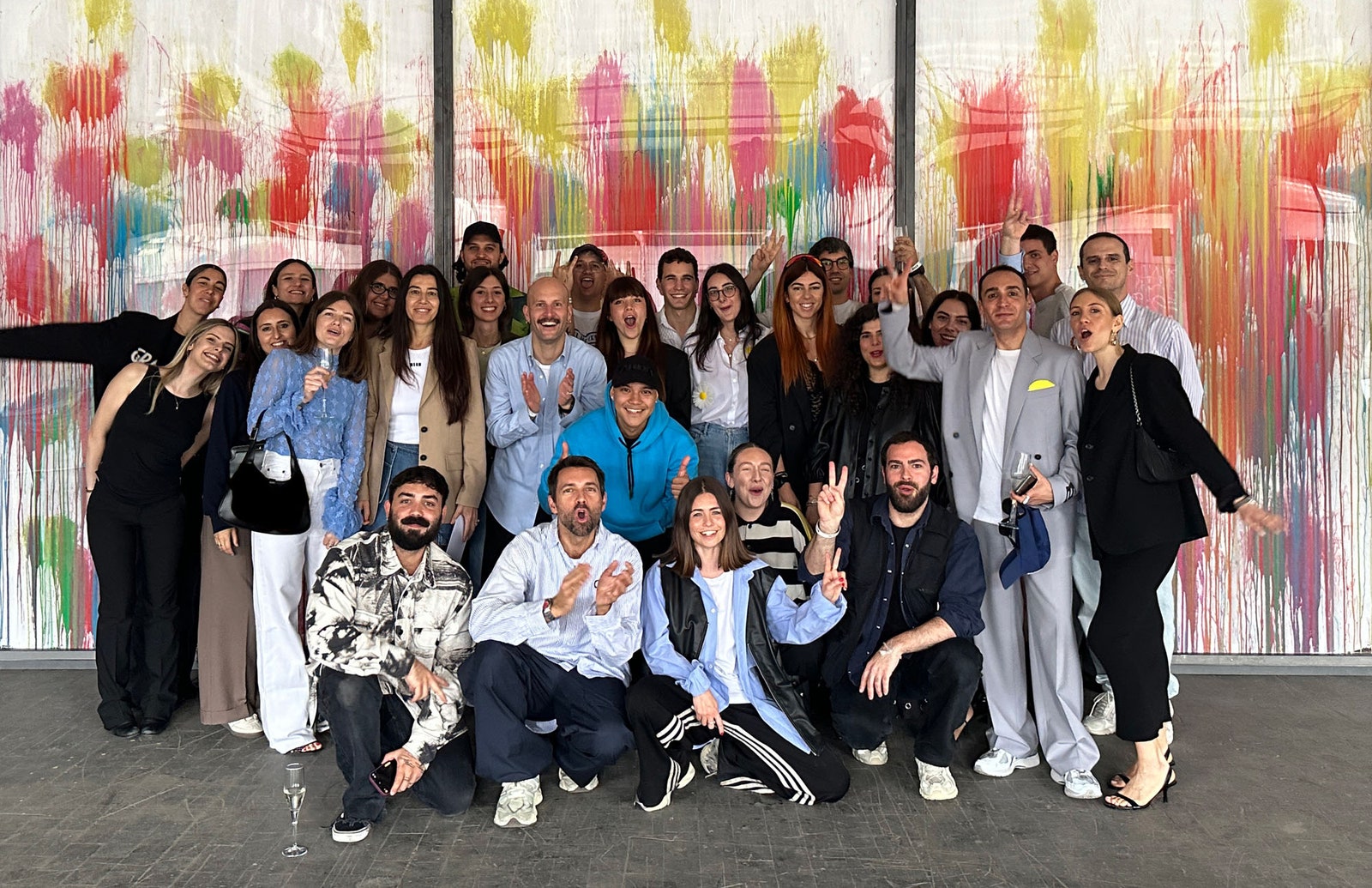 il team MSGM dopo la sfilata di giugno 2024