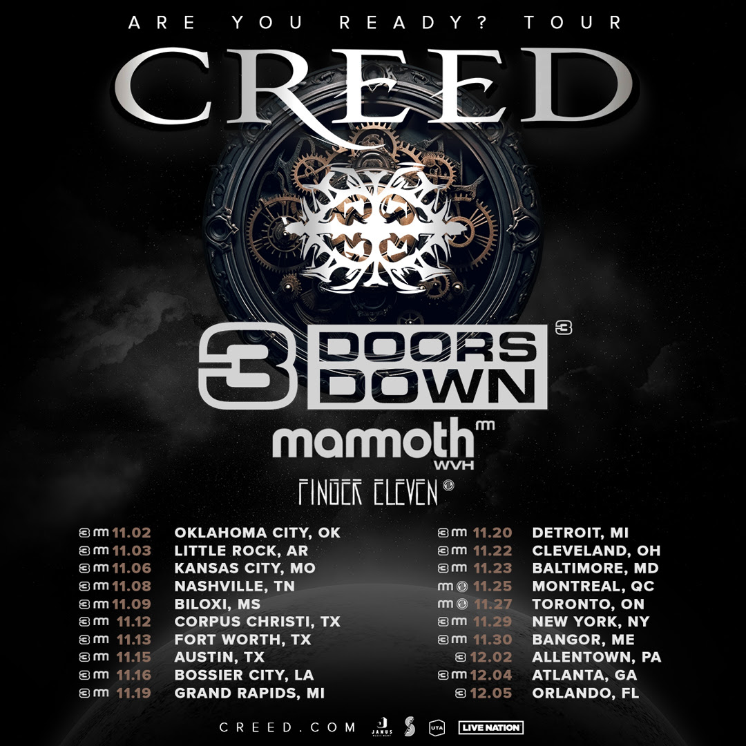 Creed fall tour poster