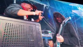 Dave Grohl with Tom Morello