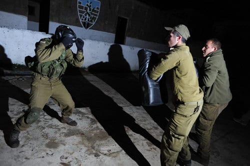 1st-Commando israeli defense forces practicing krav maga.