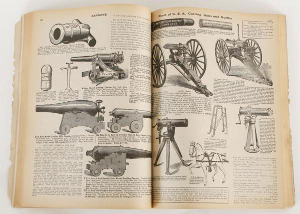 Bannerman's army navy surplus catalog gatling guns cannons.