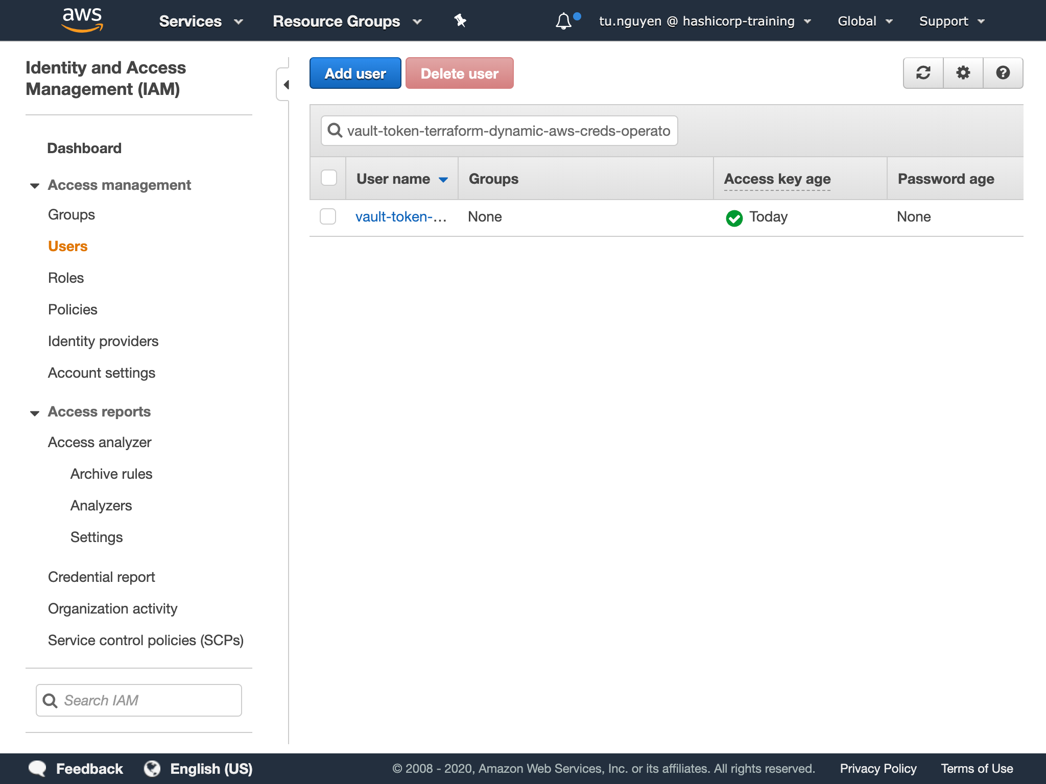 Dynamic, short-lived IAM user in AWS Console