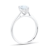 Goldsmiths Platinum 1.50ct Pear Cut Diamond Solitaire Ring