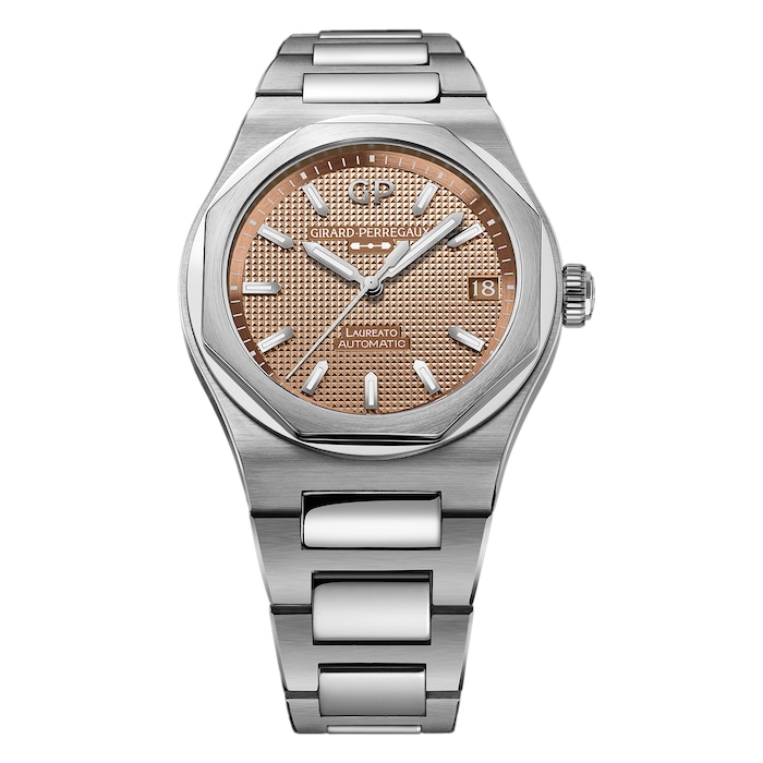 Girard-Perregaux Laureato Centenary 42mm Mens Watch Gold The Watches Of Switzerland Exclusive