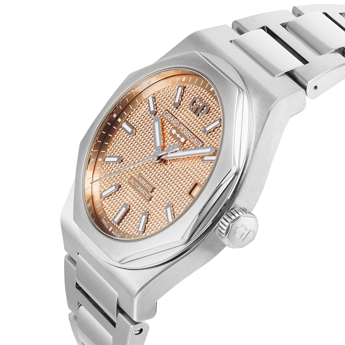 Girard-Perregaux Laureato Centenary 42mm Mens Watch Gold The Watches Of Switzerland Exclusive