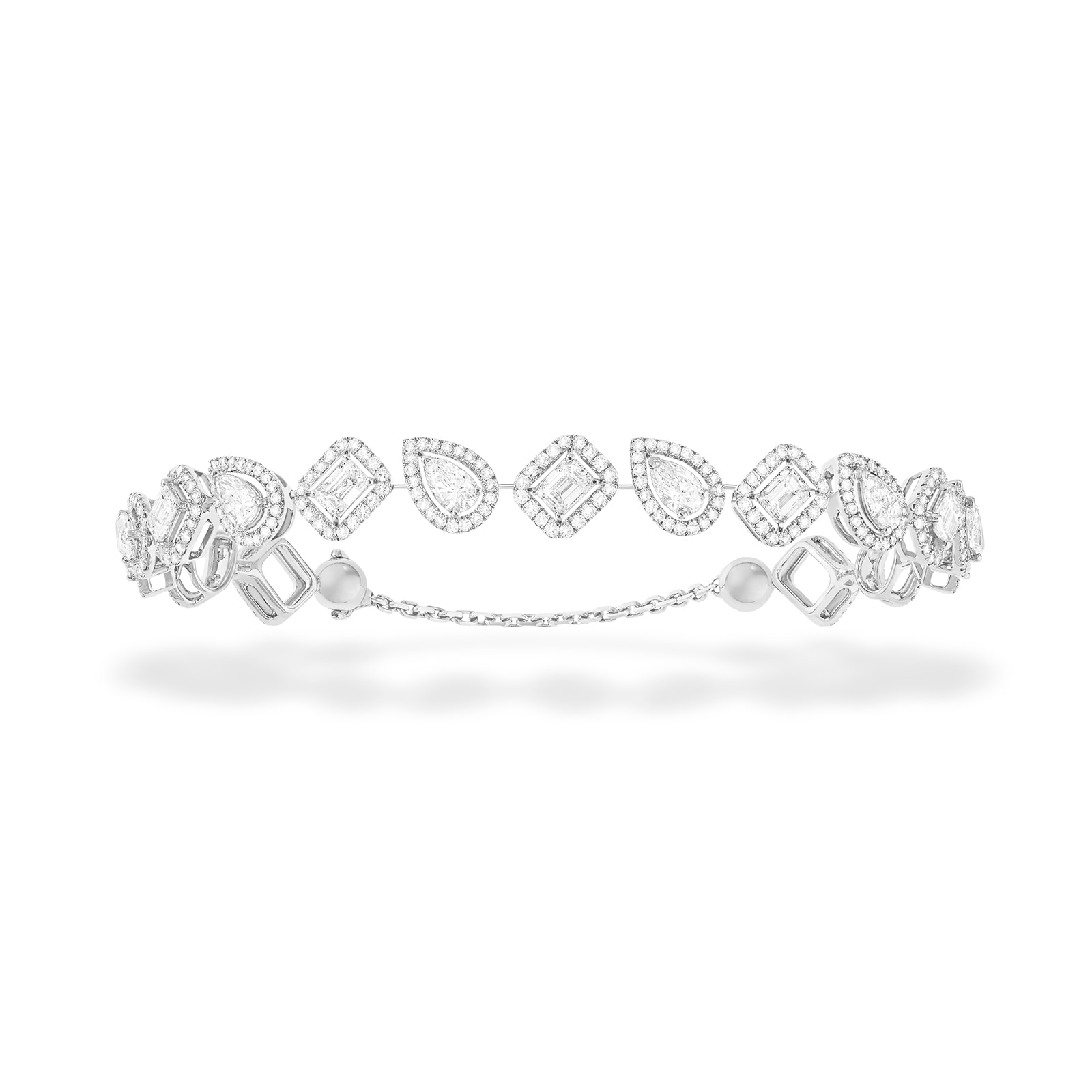 Messika 18ct White Gold 2.70cttw Diamond My Twin Skinny Bracelet