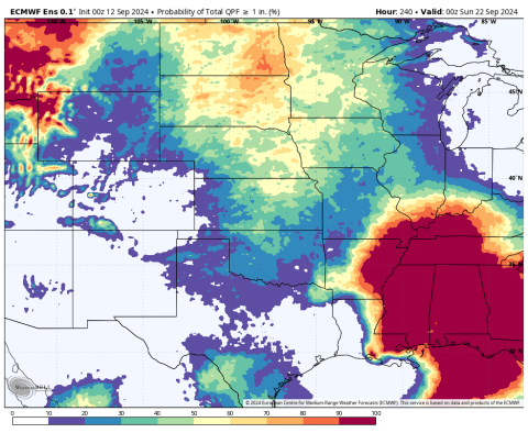 Precipitation outlook map