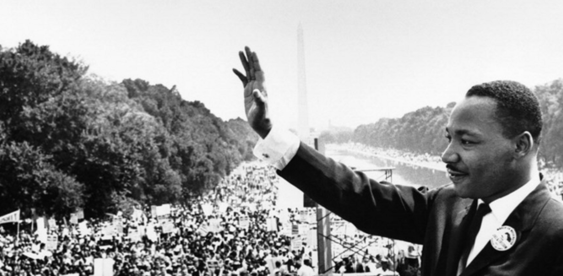 Martin Luther King Jr's speech 'I Have A Dream' at the Lincoln Memorial (public domain)