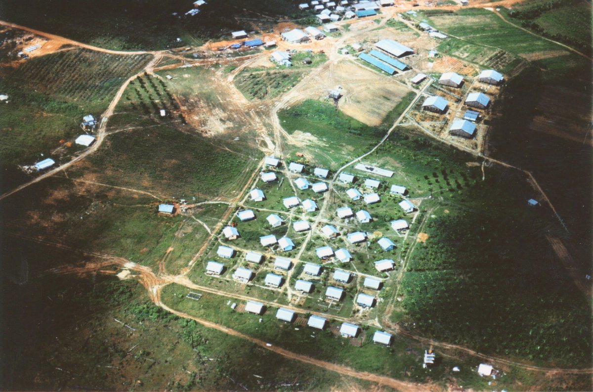 Jonestown pictured from above 