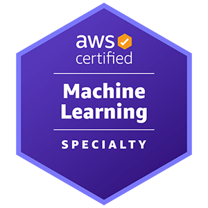 Distintivo AWS Certified Machine Learning - Specialty