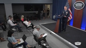 Pentagon Press Secretary Holds Briefing