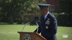 Brown Speaks at Relinquishment Ceremony